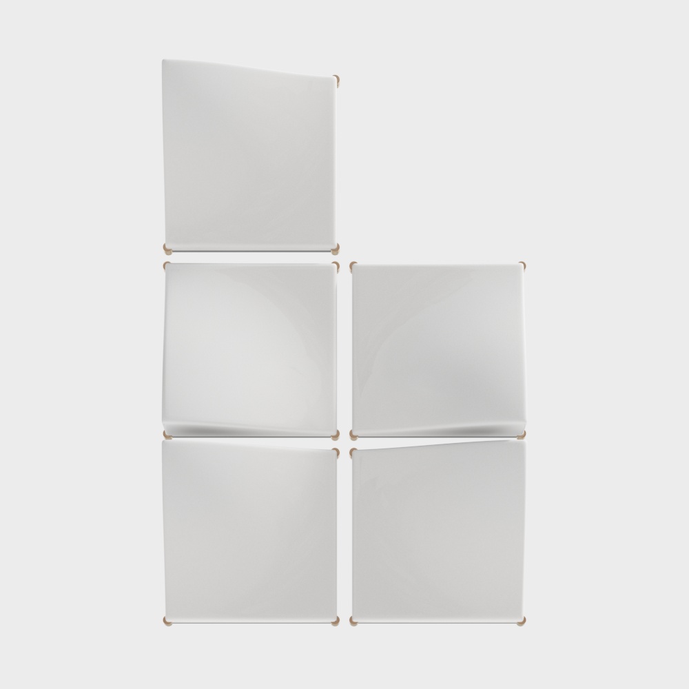 Modular Storage Cabinet 3D Model – Modern Low-Poly Design