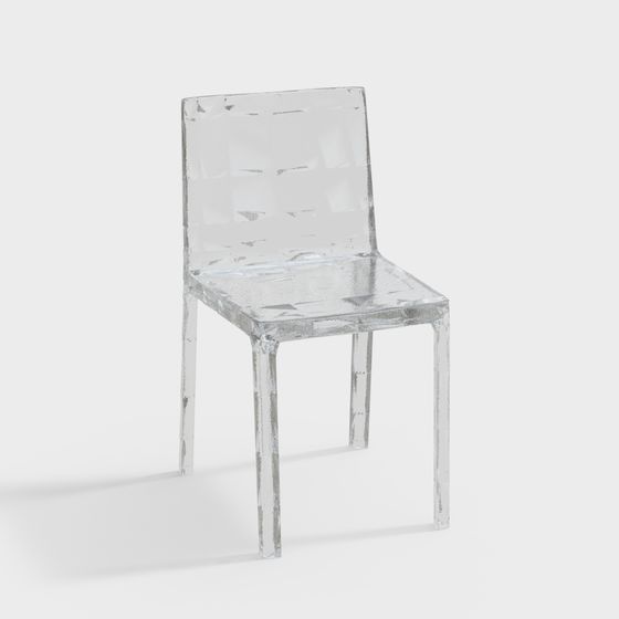 Crystal Ice Chair 3D model for Modern Design