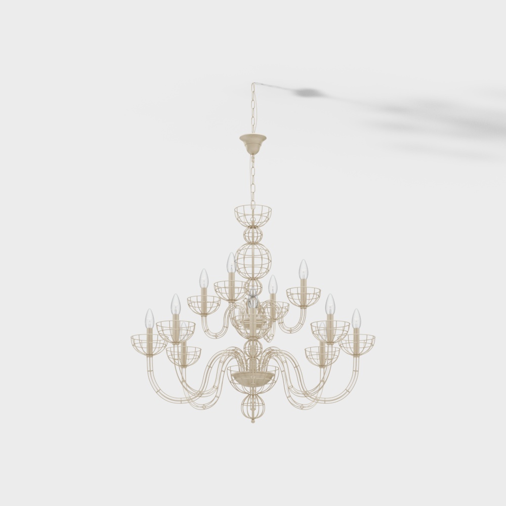 European light luxury chandelier