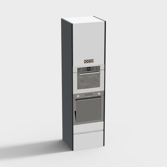 Urban Kitchen Island Cabinet 3D model