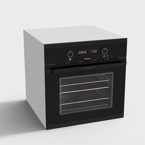 Sleek Embedded Oven 3D model for Modern Kitchens