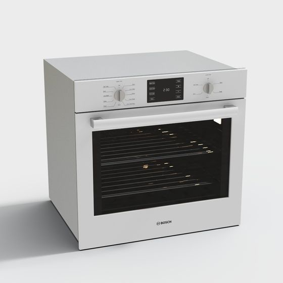 Minimalist Bosch Oven 3D model for Modern Kitchens