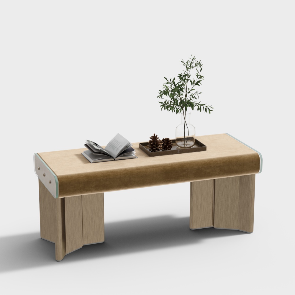 Tabouret de chevet jaune moderne