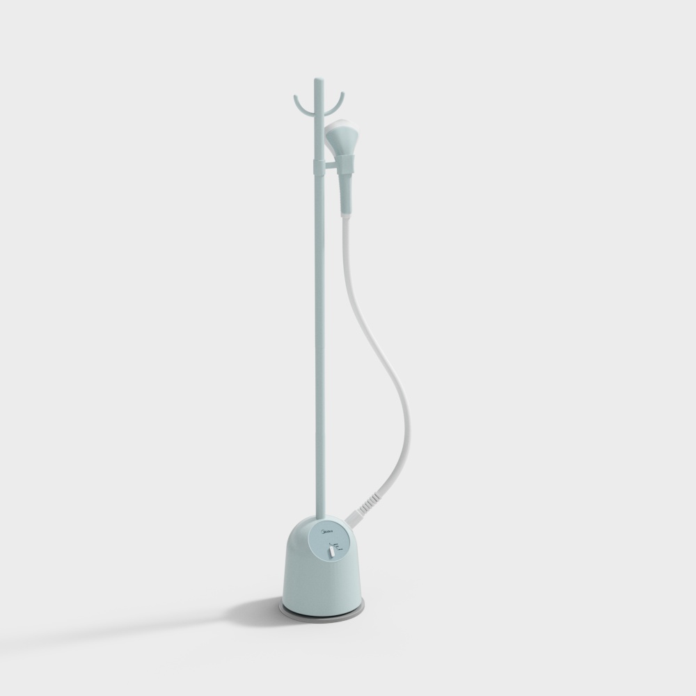 Modern blue garment steamer