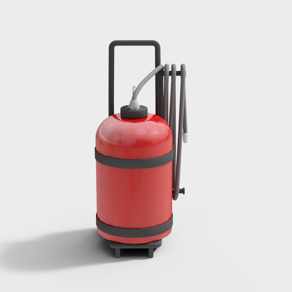 Hand push fire extinguisher