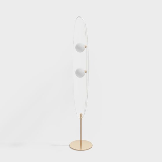 Transparent Cylinder Lamp 3D model