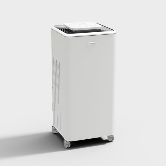 Minimalist Low-Polygon Air Purifier 3D model