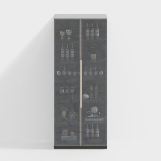 현대적인 미니멀리스트 와인 캐비닛