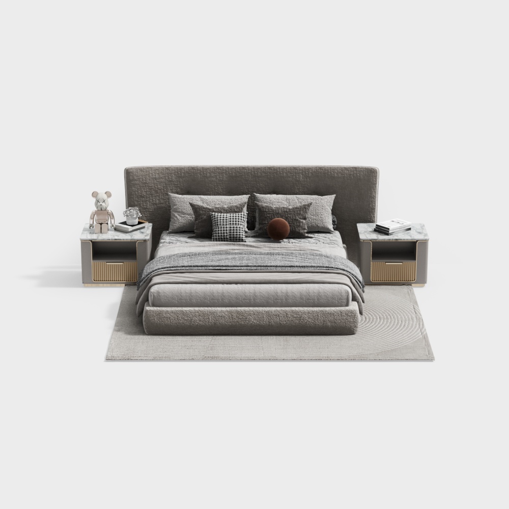 French bedroom with double bed