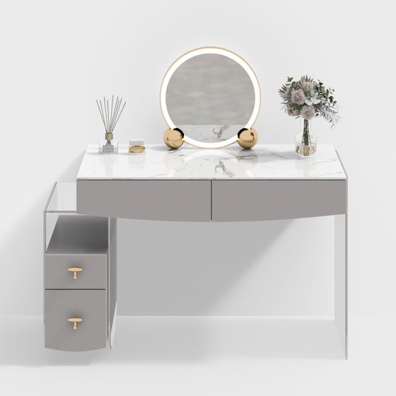 Elegant Modern Dressing Table 3D model