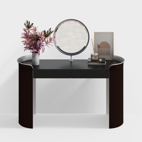 Coiffeuse en flanelle moderne