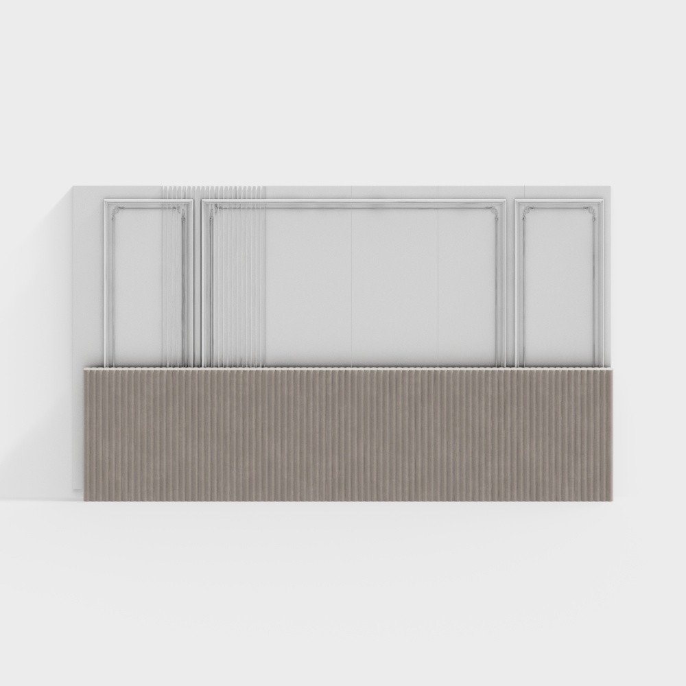 French grille background wall