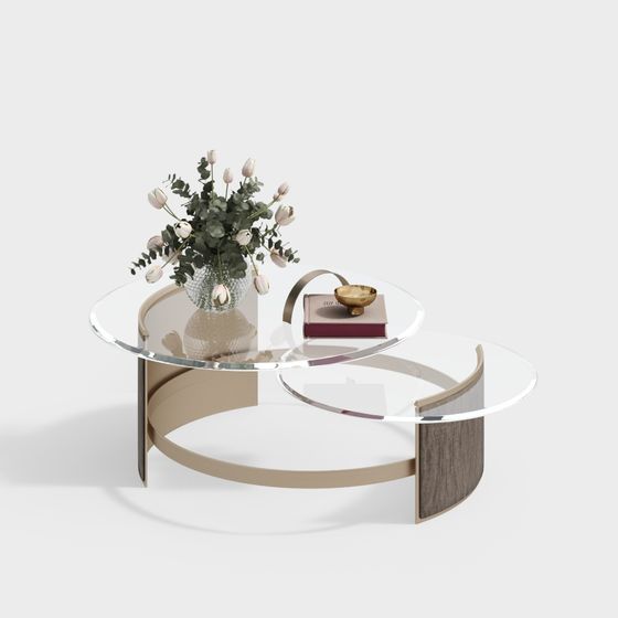 Elegant Round Table 3D model for Modern Interiors