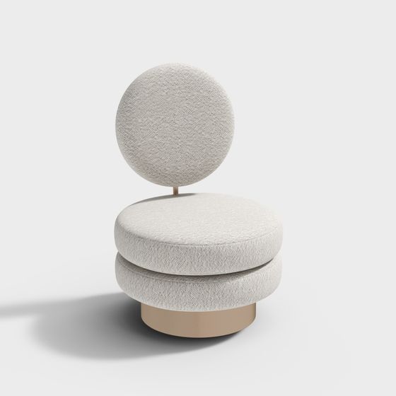 Round Cushion Chair 3D model