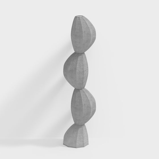 Balanced Pillar Low Poly 3D model
