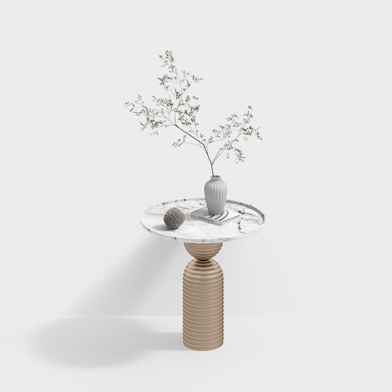 Moderner Eckmetalltisch.