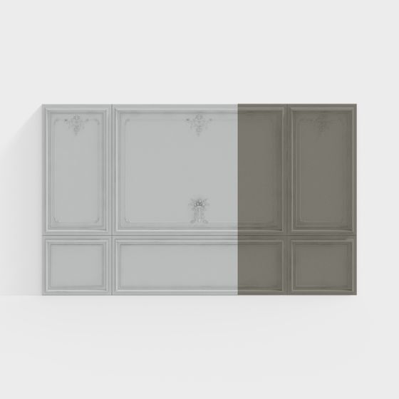 Classic Relief Wall Panel 3D model for Contemporary Spaces