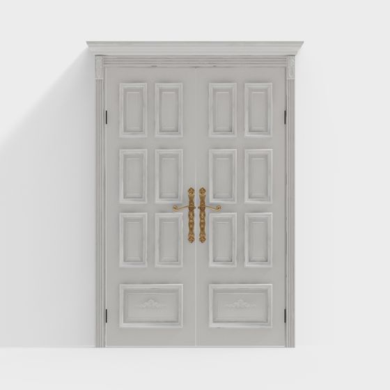 Дверь Jane Ou с двойным открыванием белого цвета