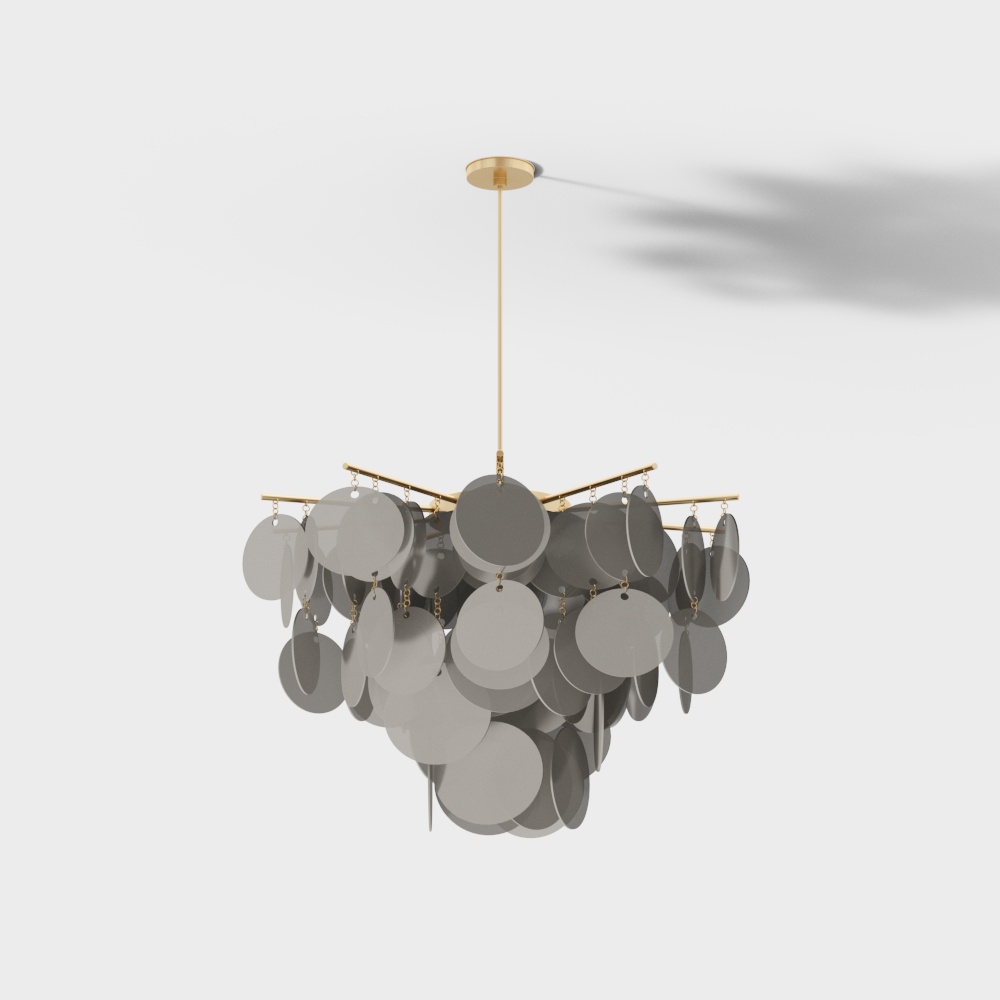 French light luxury circle chandelier