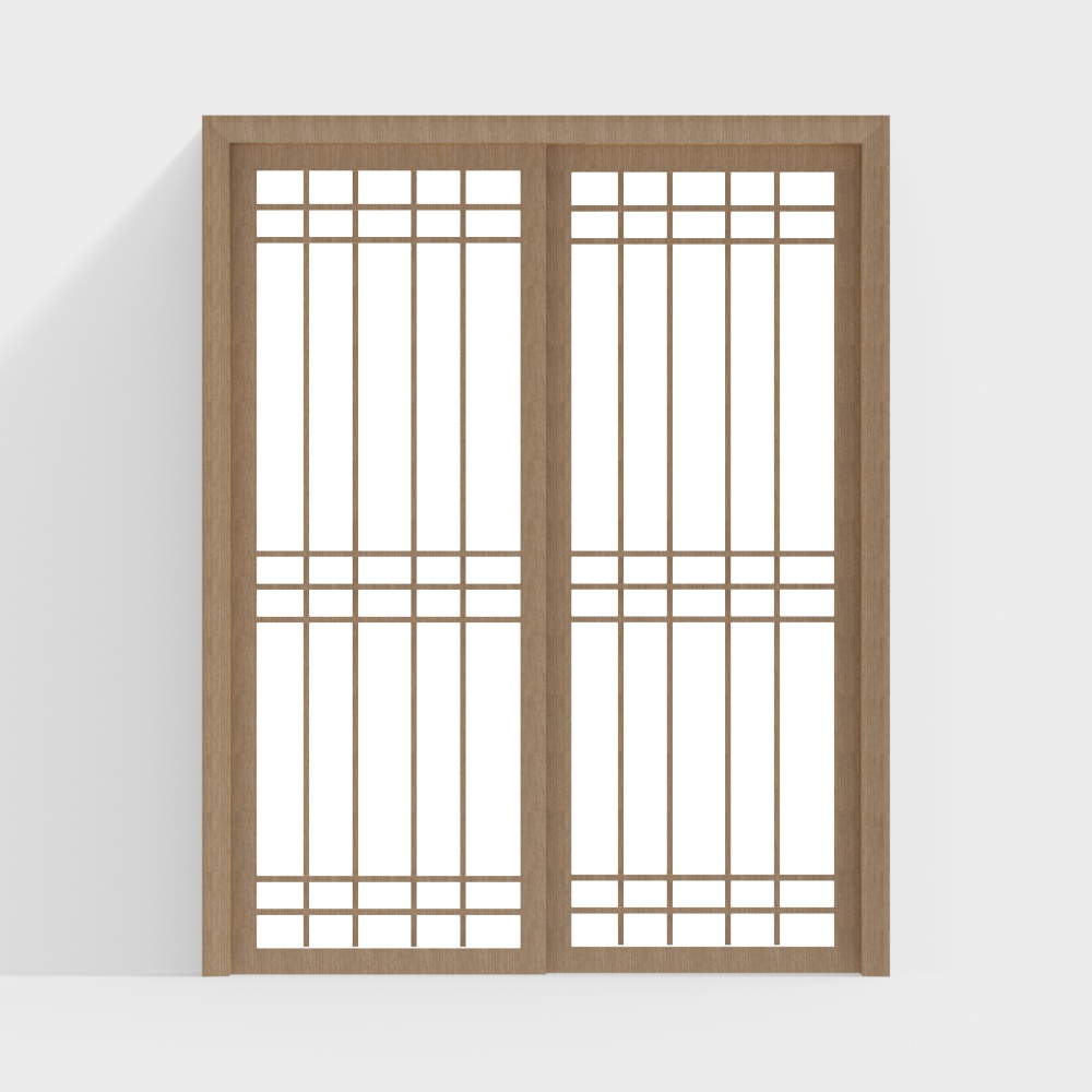 Nouvelles portes coulissantes en bois de style