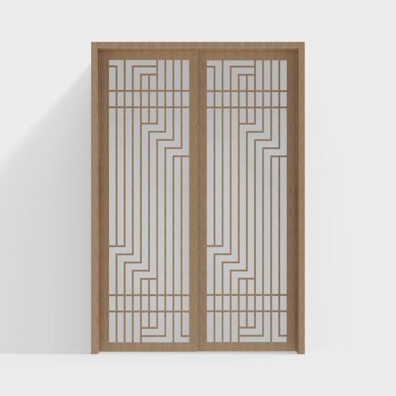 Labyrinth Door 3D model - Modern Aesthetic Design