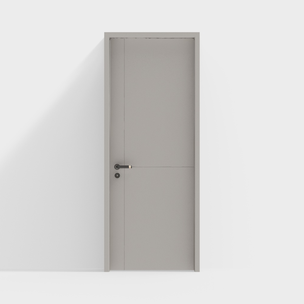 Beige minimalist doors