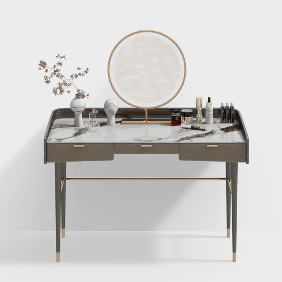 Elegant Vanity Table 3D Model Design