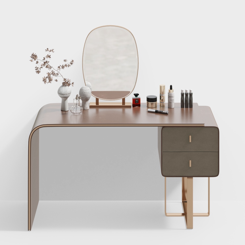Modern double drawer vanity