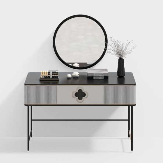 Elegant Minimalist Dressing Table 3D model