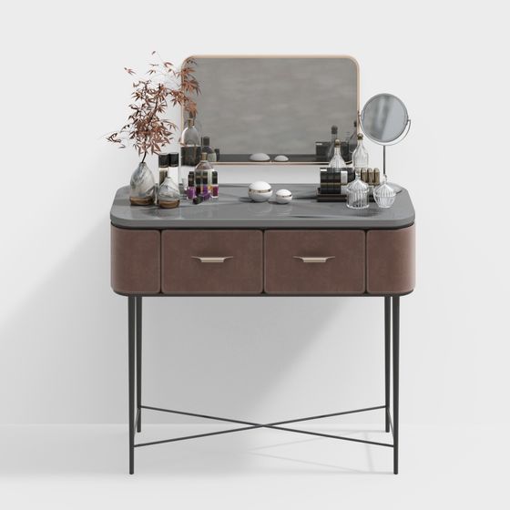 Stylish Vanity Table 3D model for Modern Interiors
