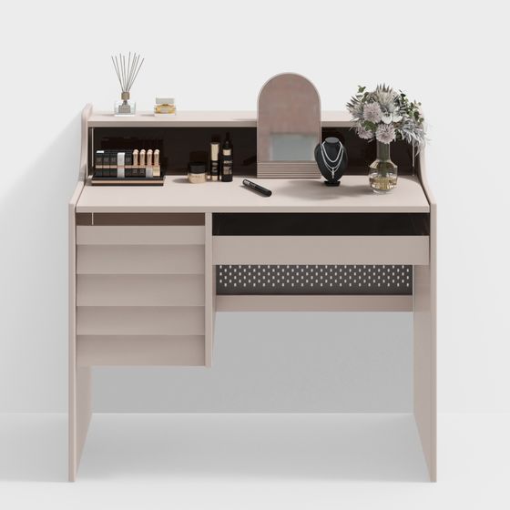 Elegant Minimalist Vanity Table 3D model