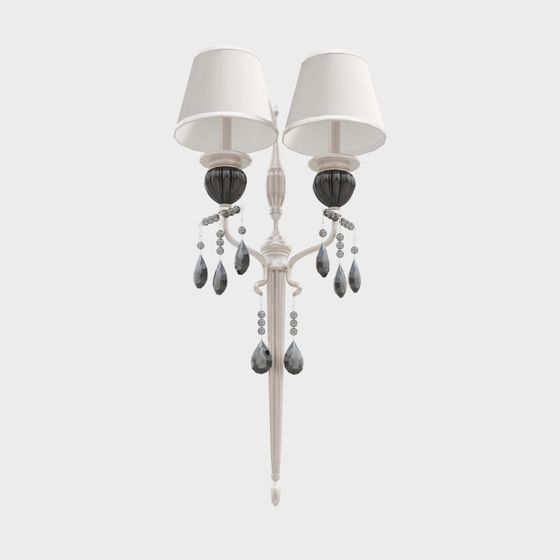 Elegant Low-Poly Wall Lamp 3D model