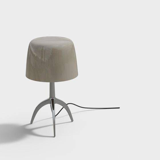 Elegant Low Poly 3D Table Lamp Model
