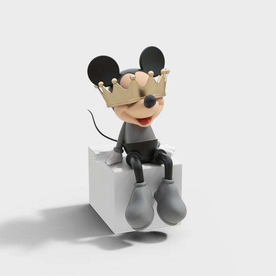 Mickey's Shining Golden Crown 3D model