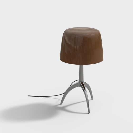 Elegant Low Poly Table Lamp 3D model