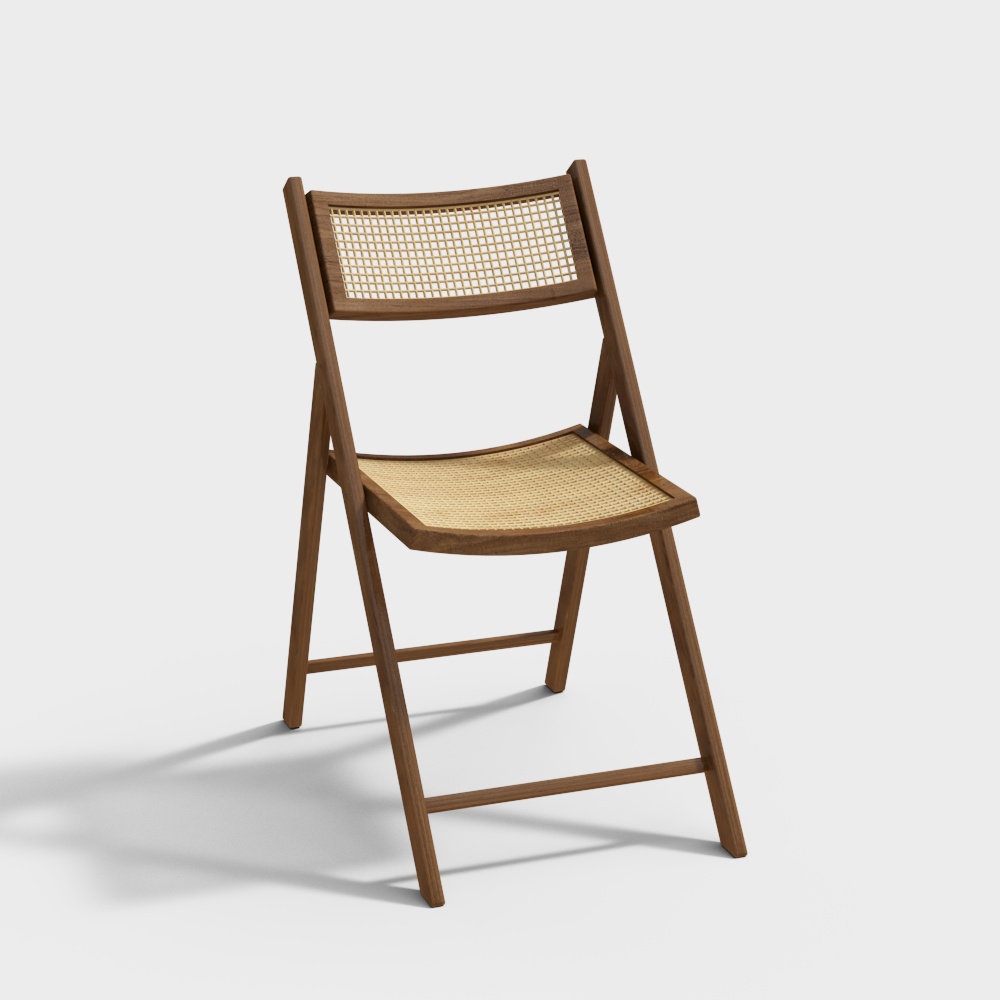 ใหม่เก้าอี้พับหวายสไตล์จีน