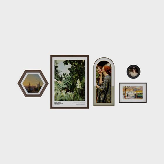 Retro Gallery 3D model for Classic Artwork Experience