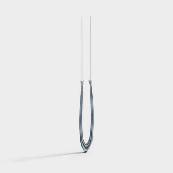Loop Necklace 3D model - Modern Minimalist Design