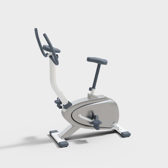 Stylish Low-Poly Fitness Bike 3D model