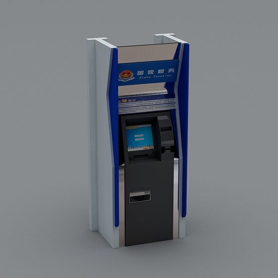 Taxation Kiosk 3D model for Modern Designs