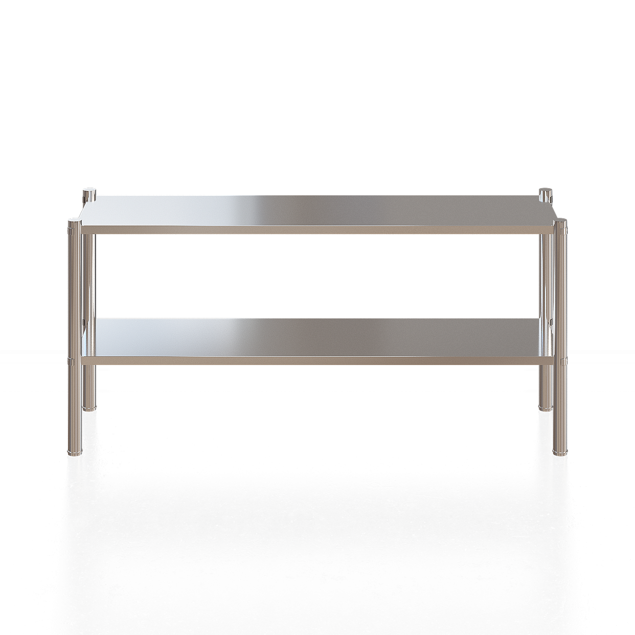 Modern Metallic Rack 3D Model – Minimalist Metal Design