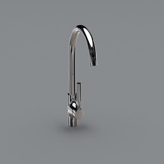 Sleek Kitchen Faucet 3D Model