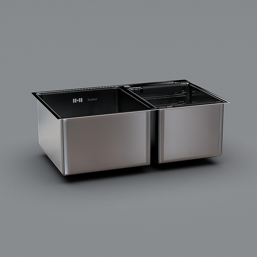 Lavabo Doppio 780x480x230 con Scarico