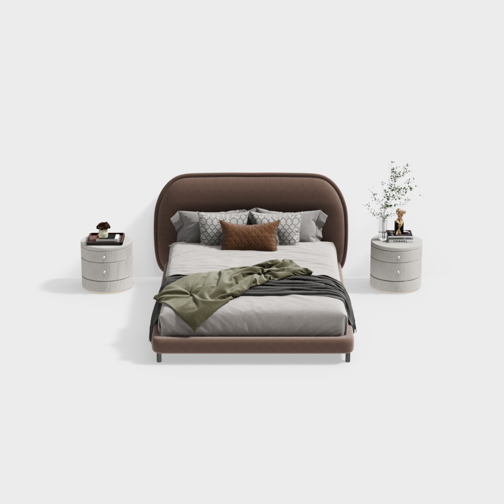 Modern Jane European pink double bed