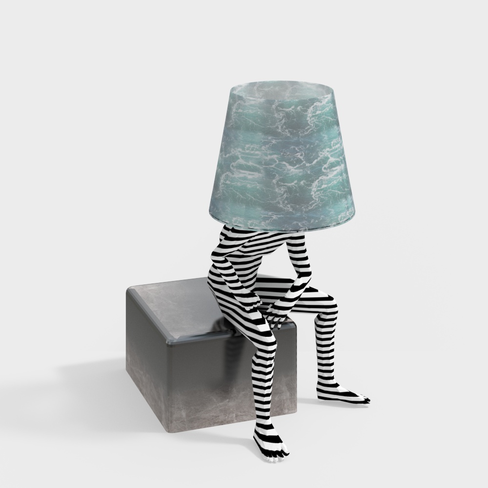 Floor lamp in the living room