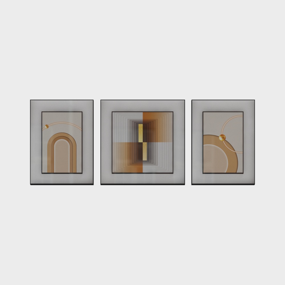 ライトラグジュアリーリビングルームデコ絵画-SK-490