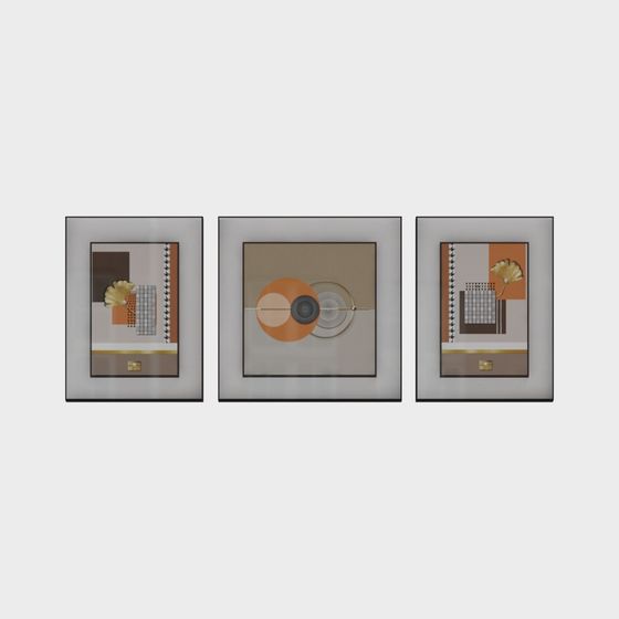 Abstract Frame Series 3D model