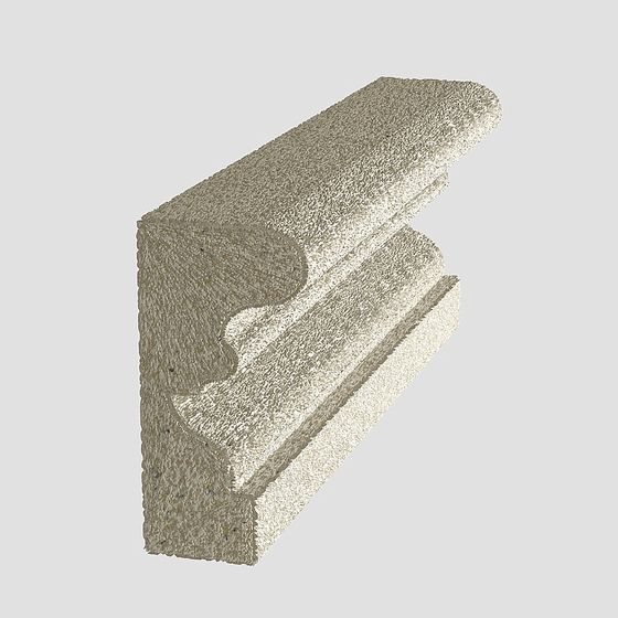 Decorative Line Sleeve 3D Model in Gray