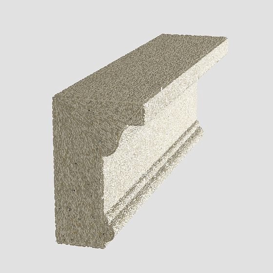 Gray Decorative Line 3D Model for Elegant Spaces