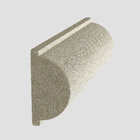 Gray Column Cap Line 3D Model for Architectural Projects